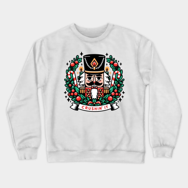 Crushin' It Crewneck Sweatshirt by MZeeDesigns